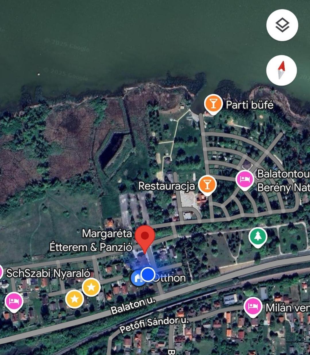 Bed and Breakfast Margaréta Étterem Panzió Balatonberény Esterno foto